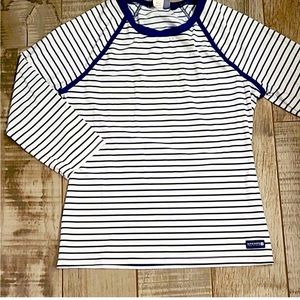 ⛵️SPERRY🏊🏼‍♀️💦Navy & White Striped Rash Guard